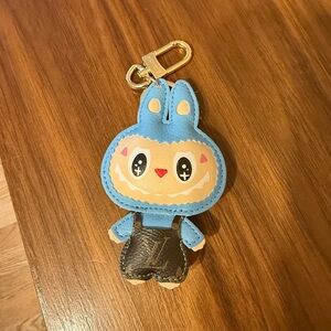 Blue and Brown Kids Character Keychain